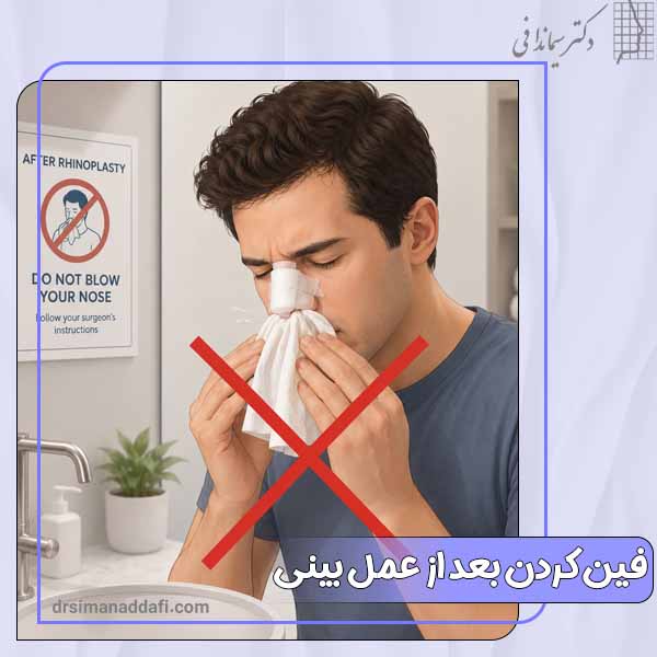 فین کردن بعد از عمل بینی